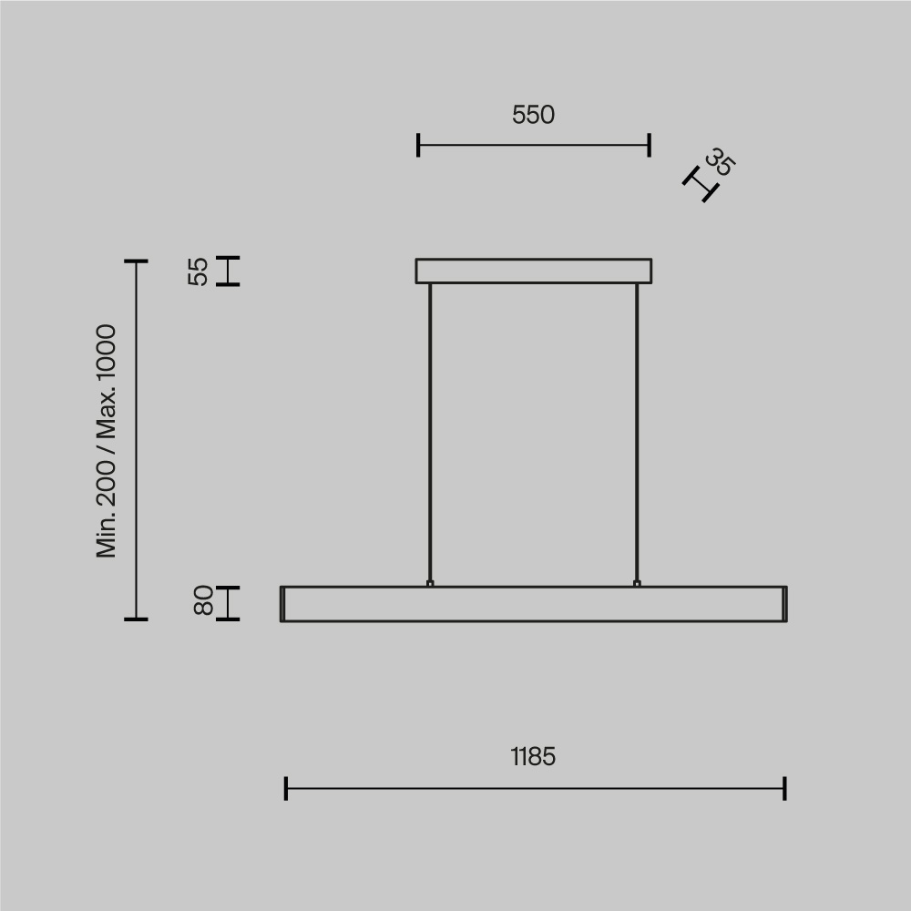Подвесной светильник Maytoni P010PL-L30G4K