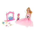 Кукла тип Модель на шарнирах с ребенком и аксессуарами, коробка YY2036T