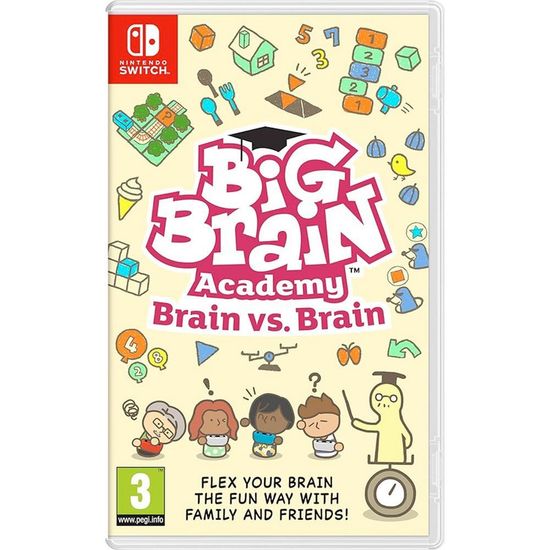 Big Brain Academy: Brain vs. Brain (Nintendo Switch, Русские субтитры, Б/У)