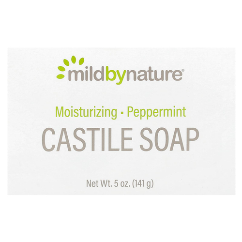 Mild By Nature, кастильское кусковое мыло, с ароматом перечной мяты, 141 г (5 унций)