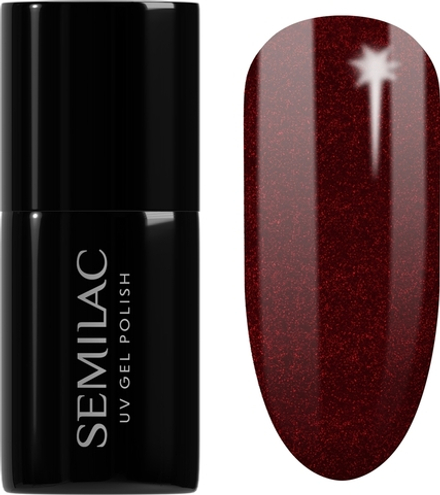Semilac UV Hybrid X-Mass - гибридный лак для ногтей, 7 ml