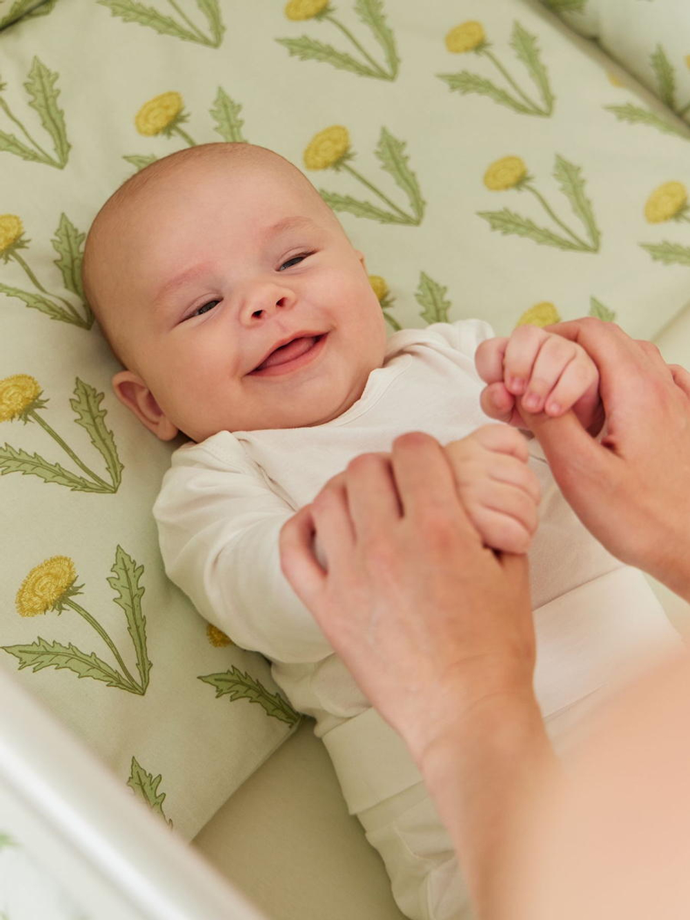 Детская кроватка-трансформер Happy baby Mommy Love в комплекте с расширением 160х70 sage
