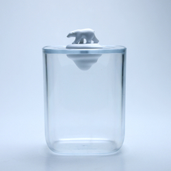 Контейнер для хранения 9х9х13.5см Qualy Polar bear ocean