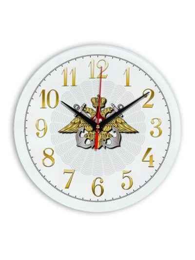 Настенные часы ВМФ России 00 53 Декор для дома, подарок