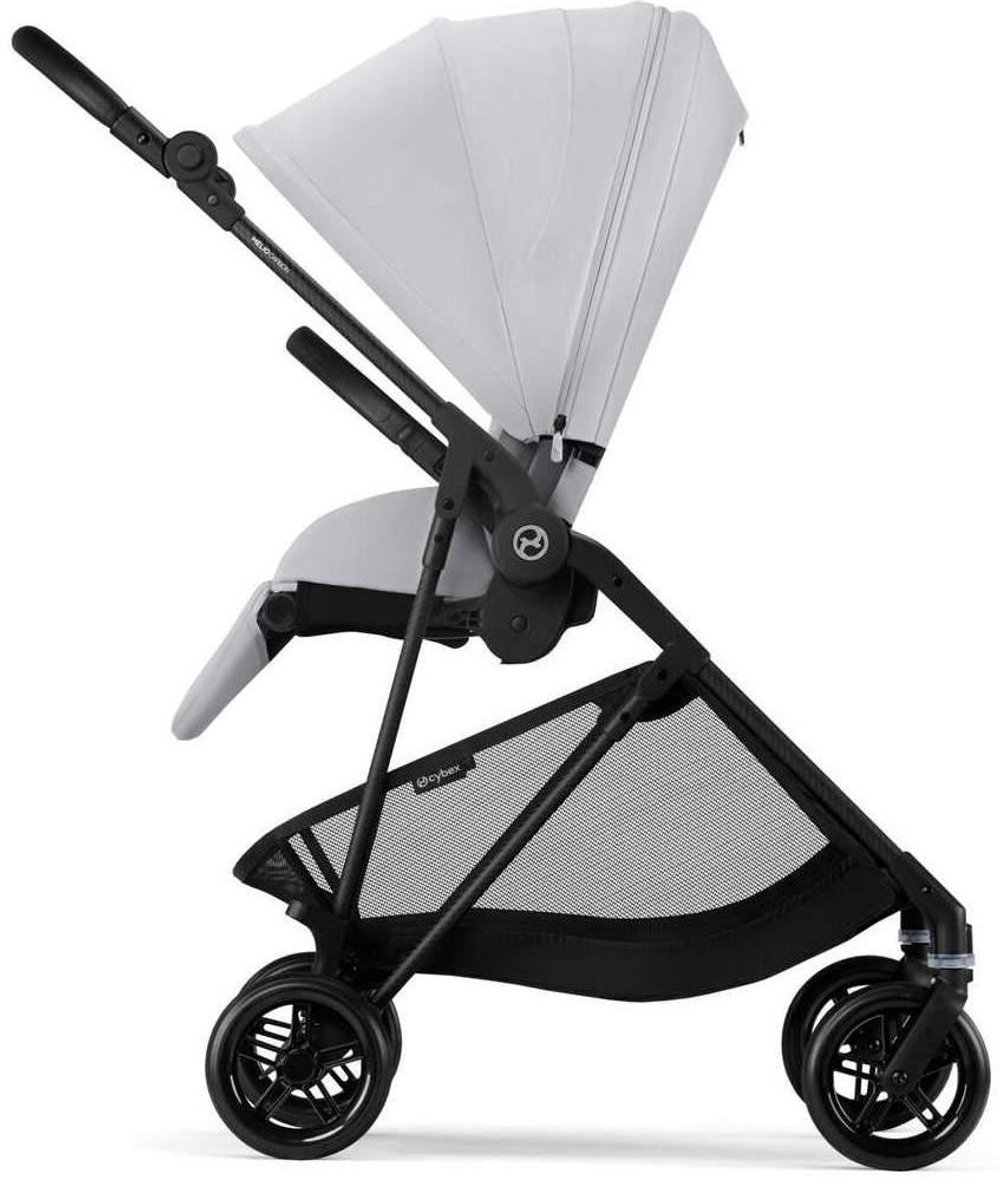 Коляска Cybex Melio Carbon 2 в 1 Fog Grey/Magic Black с дождевиками