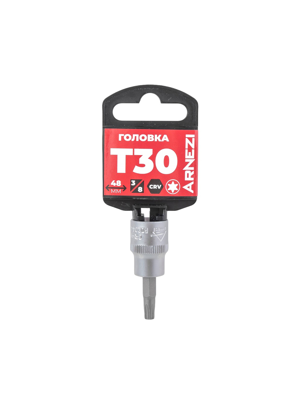 Головка 3/8" со вставкой TORX T30, L=48 мм на холдере Arnezi R0204430