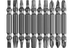 Набор бит МХ-10 Cr-V, двусторонние для шуруповерта ЗУБР 26089-H10