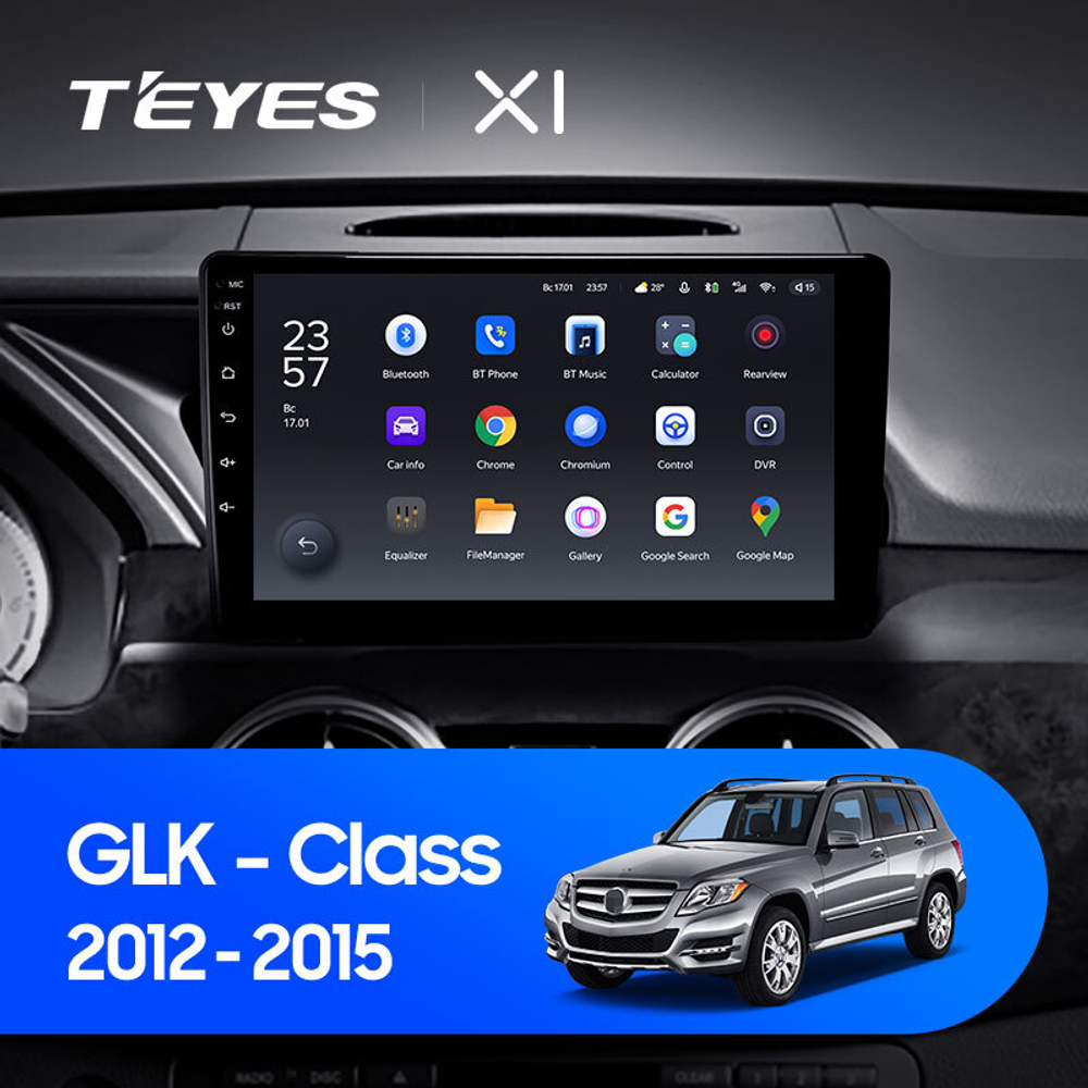 Teyes X1 9"для Mercedes Benz GLK-Class 2012-2015