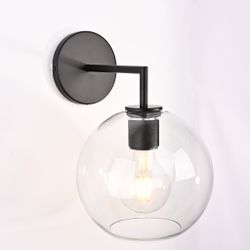 Бра Rh Utilitaire Globe Shade Single Sconce Black By Imperiumloft