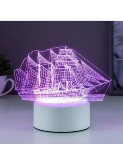 Светильник «Фрегат» LED RGB от сети 9.5×15×16 см RISALUX