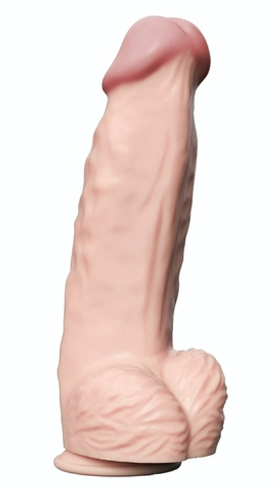 Телесный вибратор-гигант Real Bomb - 26 см.