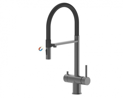 15019-G Смес. для кухни под фильт., МАГНИТ. (ГРАФИТ) ViEiR (10/1шт)