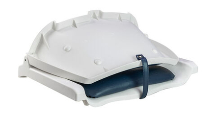 Кресло складное мягкое TRAVELER, цвет белый/синий