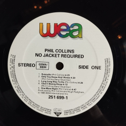 Винтажная виниловая пластинка LP Phil Collins No Jacket Required (Germany 1985)