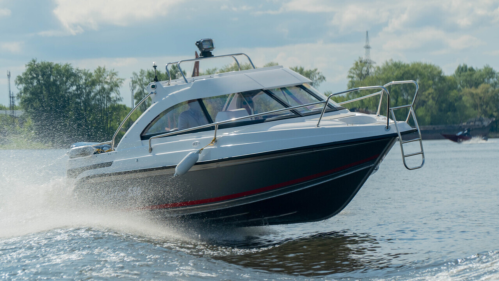 Алюминиевый катер Bossforr (Босфор) 580 HT серый