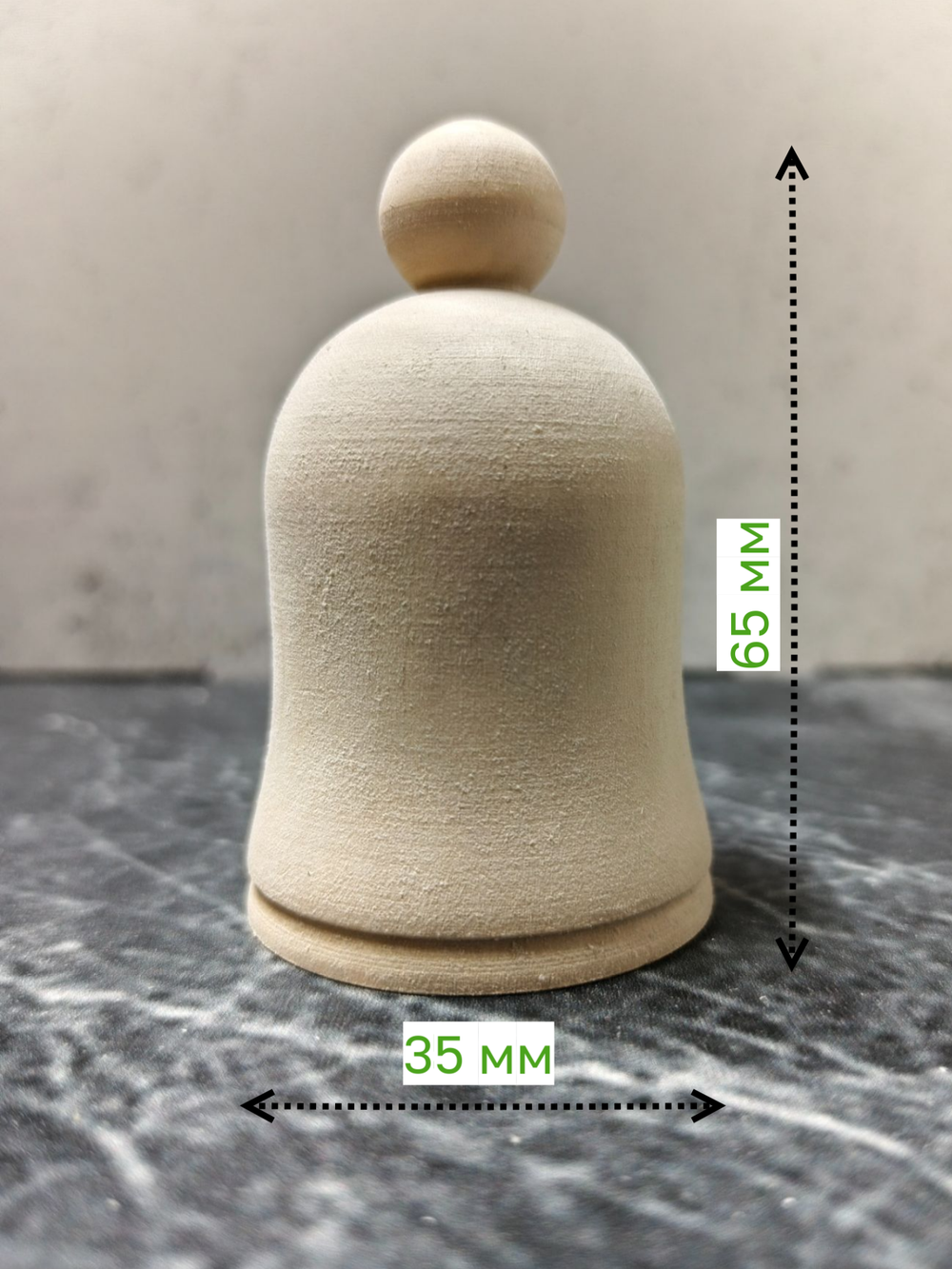 Колокольчик, заготовка 65*35 мм