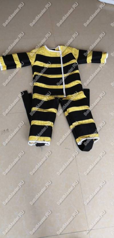 Липучий костюм желтый, размер S, для роста 1м-1.3м
