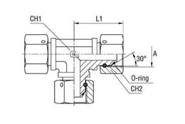 T-образные BSP с накидной гайкой