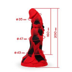 Фаллоимитатор с присоской Magic Hero красный 20 см