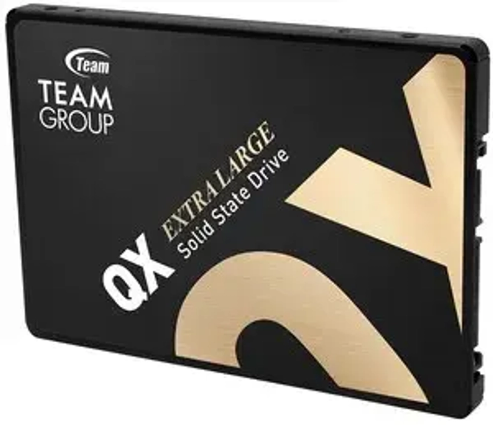Твердотельный накопитель 1000GB SSD TeamGroup QX 2.5” SATA3, R530 MB/s, W470MB/s, 300TBW, 3D QLC флэш, SLC кэширование T253X7001T0C101