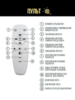 REDIGLE Светильник, LED, 120 Вт