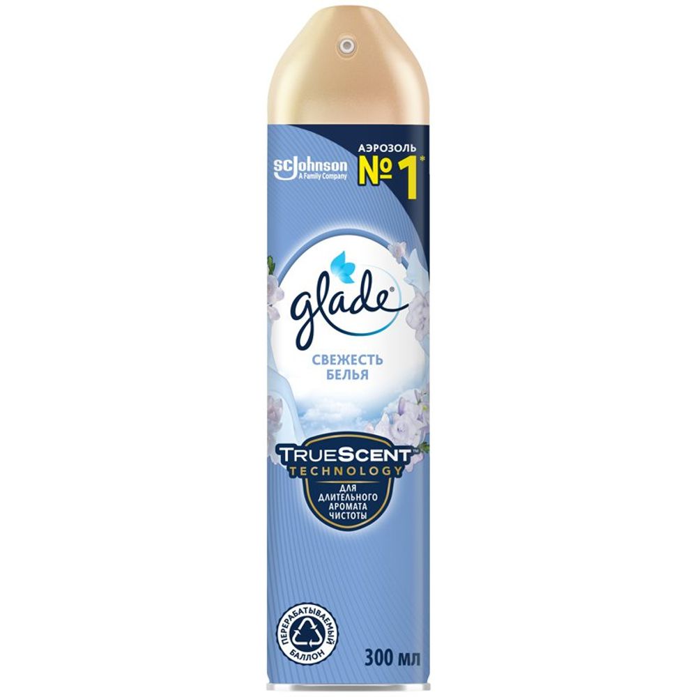 Освежитель воздуха "Glade" свежесть белья 300мл