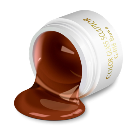 Nail Club Гель витражный G-018 Brown Glass 15 мл