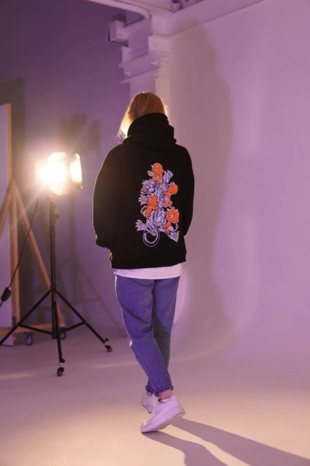 Худи Old Lizard Red Devil Черный