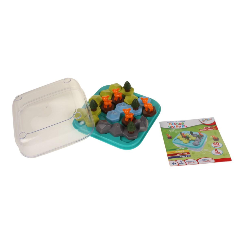 Головоломка Веселое IQ-развитие "Лесной патруль" 4ур. сложности,60 заданий (Арт.И-7831)