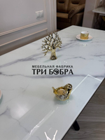 Кухонный раздвижной стол "Элит", итальянский мрамор