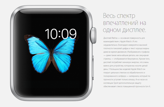 Часы смарт Apple Watch 42мм (черный стальной с застежкой "бабочка" на кнопках )
