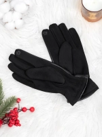 перчатки демисезонные теплые на меху модные удобные