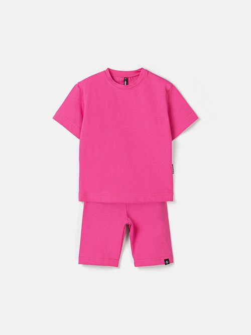 Комплект футболка оверсайз и велосипедки 