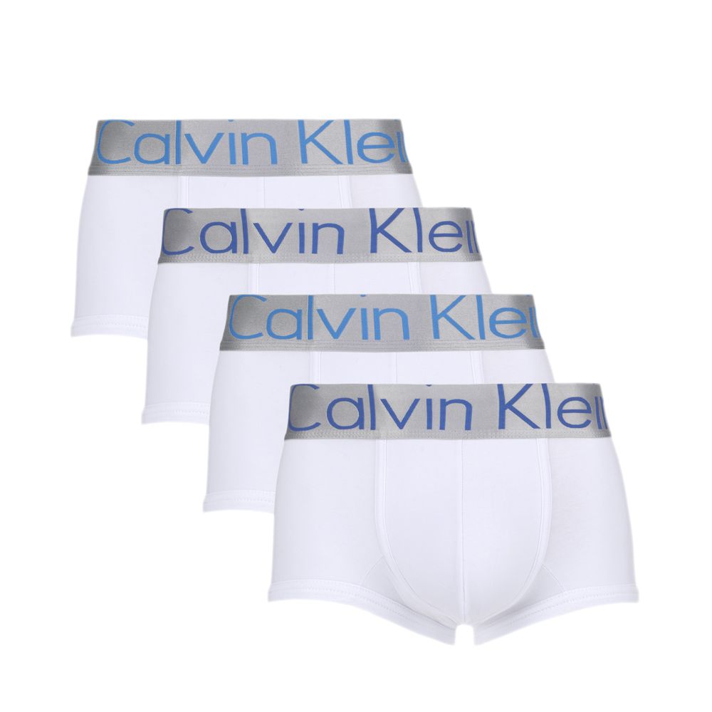 Мужские трусы боксеры (белые) набор 4 в1 Calvin Klein CK52195