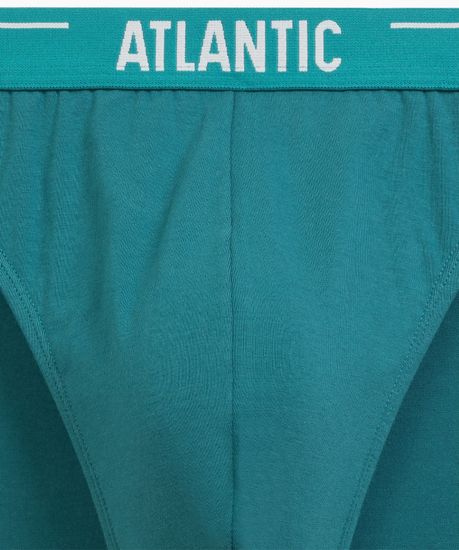 Трусы (5шт) мужские слипы спорт Atlantic, 5SMP-004, хлопок, морская волна + бирюзово-зелёные + чёрные + серые меланж + тёмно-голубые