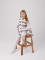 Кардиган вязаный на молнии для девочки