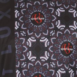 Мужская футболка черная с узором Sesmik by Vlad Sedov VS003/VS0019