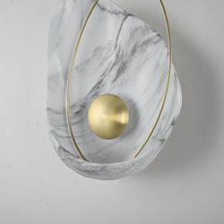 Настенный Светильник Clam Белый Мрамор By Imperiumloft