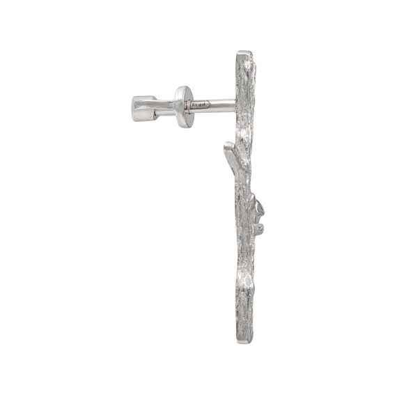 Серьги Ветка из серебра 925 пробы, фото 3