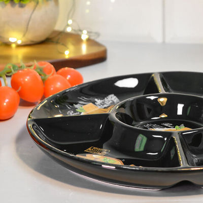 Менажница 5-ти секционная 26см "Черный трюфель" Prima Collection