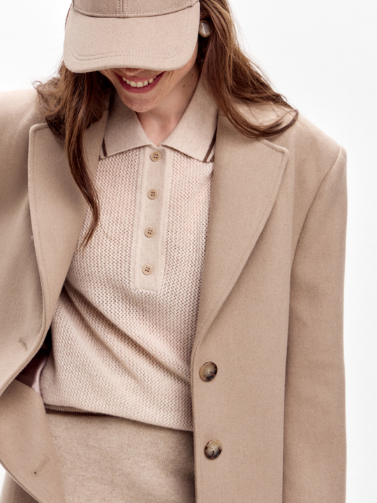 Жакет-пальто из шерсти