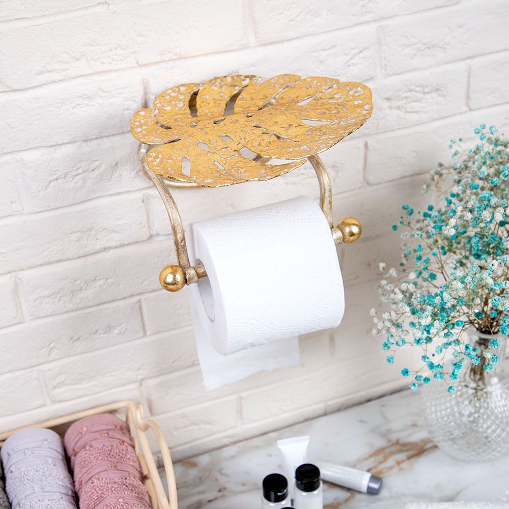 Держатель для туалетной бумаги Monstera Deliciosa (Монстера) Айвори