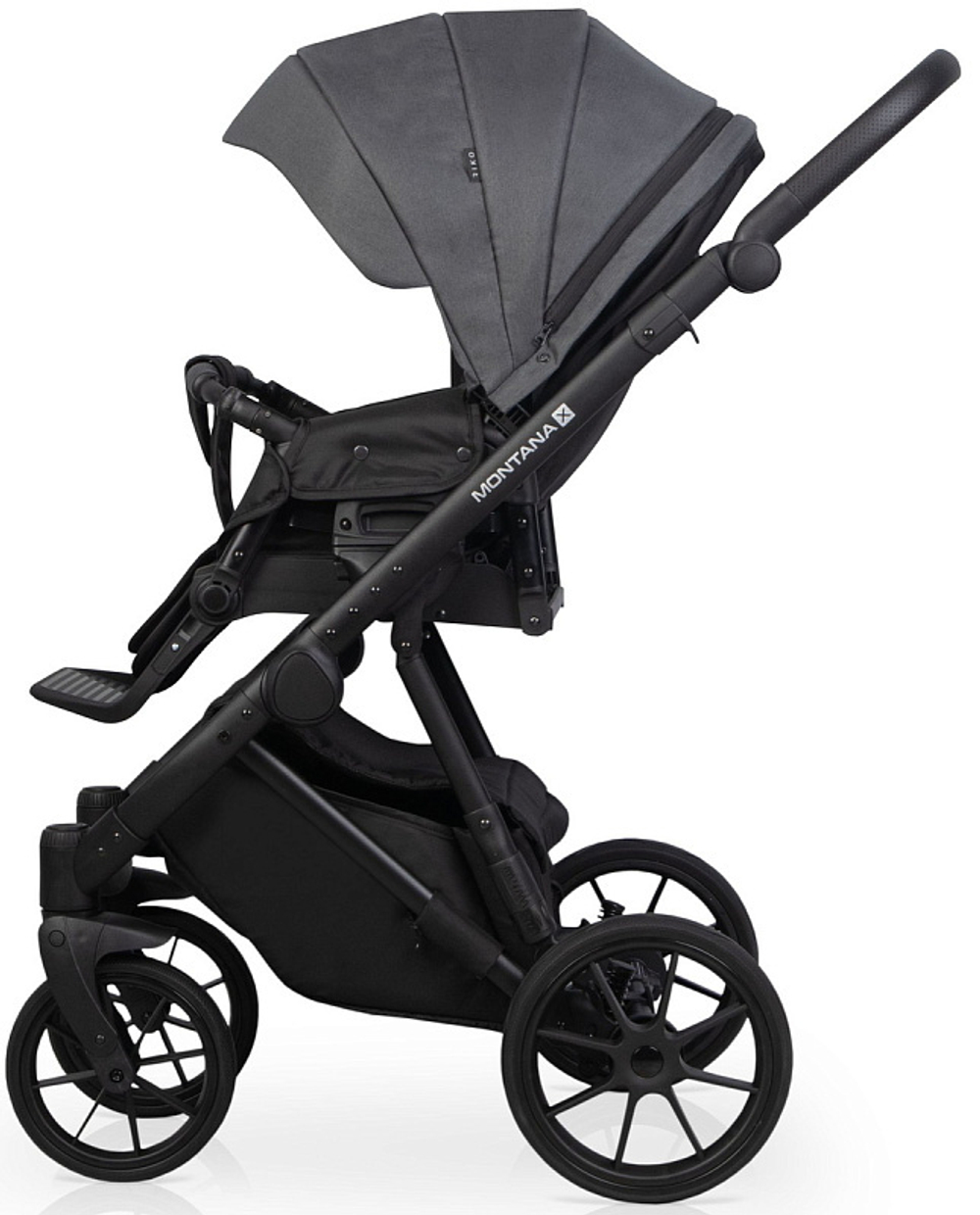Детская коляска Riko Basic Montana X 3 в 1 53 Dark grey (т.серый)