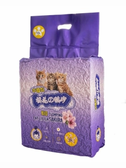 HAKASE AREKKUSU Наполнитель комкующийся тофу сакура 10 л