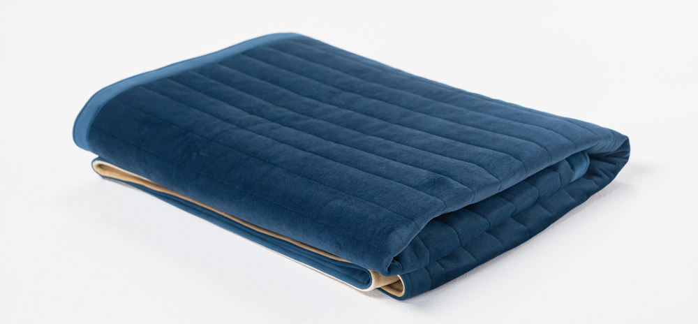 Босс ХО - покрывало Велюр Монолит индиго, Велюр Монолит сенд