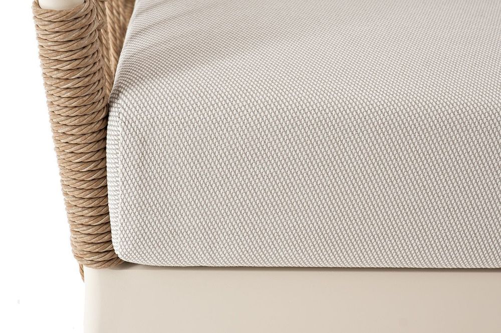 "Венеция" лаунж-зона из искусственного ротанга, цвет соломенный