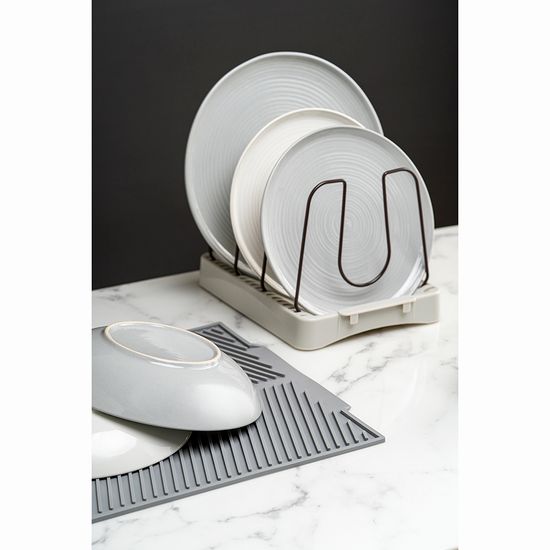 Набор обеденных тарелок in the village, D28 см, серые, 2 шт.