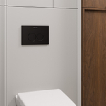 Клавиша смыва для инсталляции Milacio Standart MCU.203 две кнопки, механическое, черный матовый