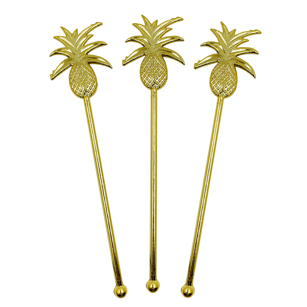 Шпажки для канапе одноразовые "Тропическая пальма" Золото