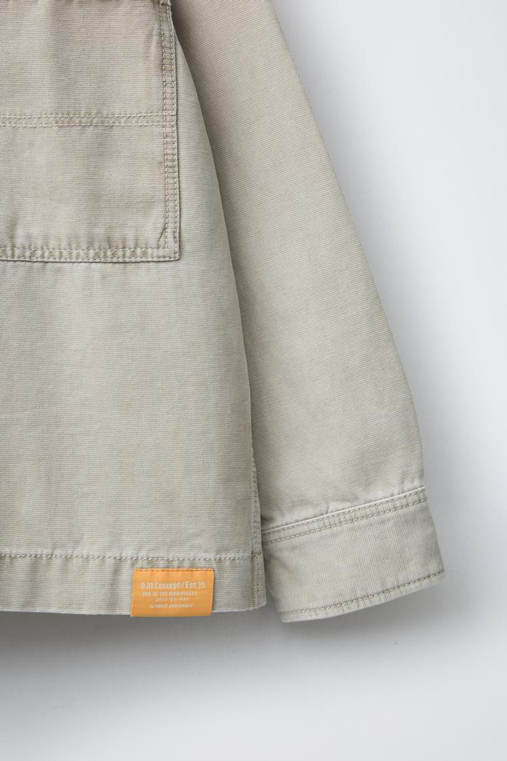 ZARA ХОЛЩОВАЯ КУРТКА-РУБАШКА, ПЕСОЧНЫЙ